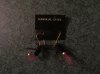 (image for) Earrings, Fishing, New, Black & Pink, Gold Wires, FE8