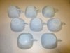 (image for) Cups and Saucers, Vintage, Blue, Set of 8