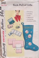 (image for) Pattern, Simplicity, 4242, Sock-Full-of-Gifts