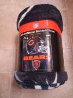 (image for) NFL Chicago Bears Micro Raschel Blanket Throw (158)