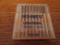 (image for) Schmetz, 130/705H, 15X1H, 100/16, Item N88, 9 Needles