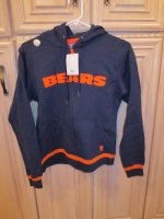 (image for) NFL For Her Chicago Bears Zip-Front Jacket w/ Hood, L (173)