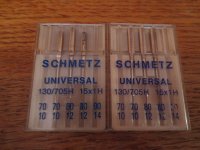 (image for) Schmetz, 130/705H, 15X1H, 70/10, 80/12, Item N83, 6 Needles